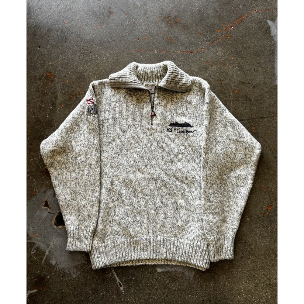 Vintage Stockholm style Quarter Zip sweater